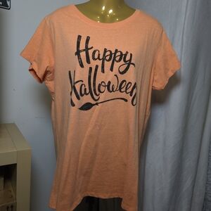 Way To Celebrate! Orange Halloween Graphic T-Shirt - 2X